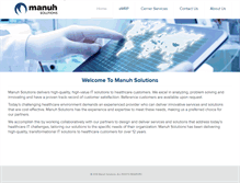 Tablet Screenshot of manuhsolutions.com